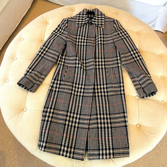 Burberry Jackets & Blazers - Burberry black and white plaid coat